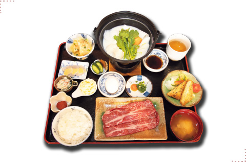 豆乳温とうふ備中牛牛鍋膳 豆乳温とうふ牛鍋膳