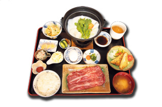 豆乳温とうふ備中牛牛鍋膳 豆乳温とうふ牛鍋膳